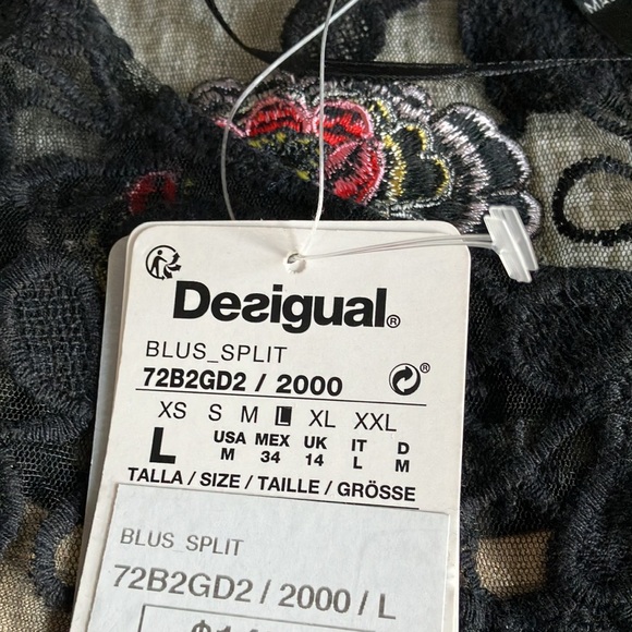 Desigual floral tank with tan tank under! - Picture 2 of 7